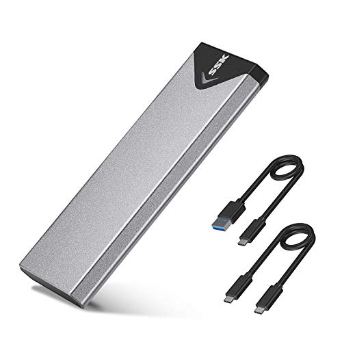 SSK M.2 to USB NVMe SATA SSD Enclosure USB 3.2 Gen2 10Gbps Adapter Reader